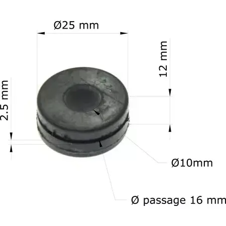 Heißes Angebot Gummipuffer / Silentbloc Tourmax Honda CBR900RR