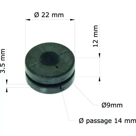 Markenprodukt Gummipuffer / Silentbloc Tourmax Honda XR400R